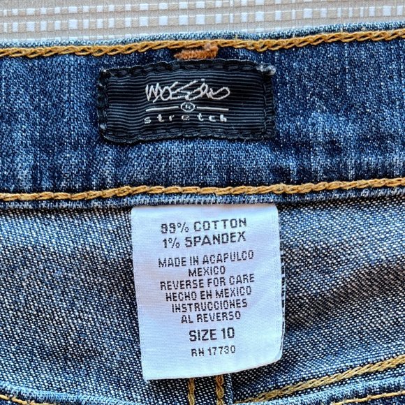 VINTAGE Y2k Denim Flared Denim Jeans Size 10 Distressed Mossimo Stretch … - Picture 17 of 17